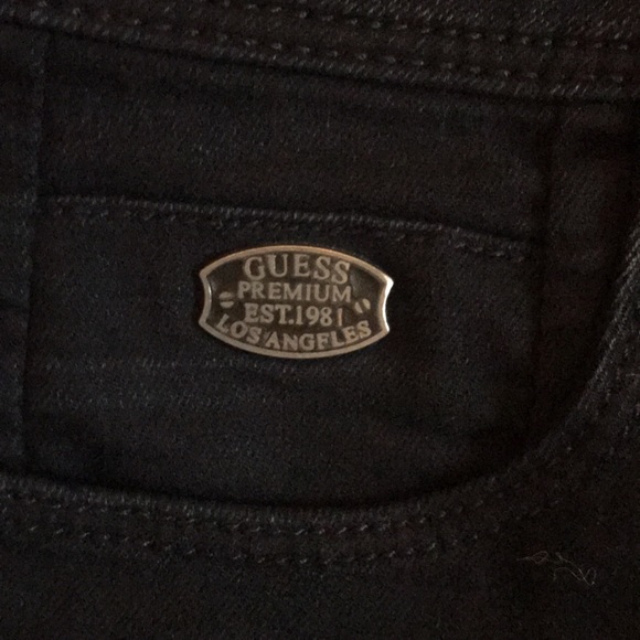 GUESS Mid Rise Authentic Flare Black Jeans - Picture 3 of 6
